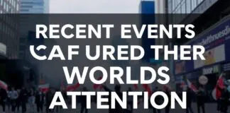 Dünyanın Dikkatini Çeken Son Günlerdeki Olaylar Recent Events That Have Captured the World's Attention