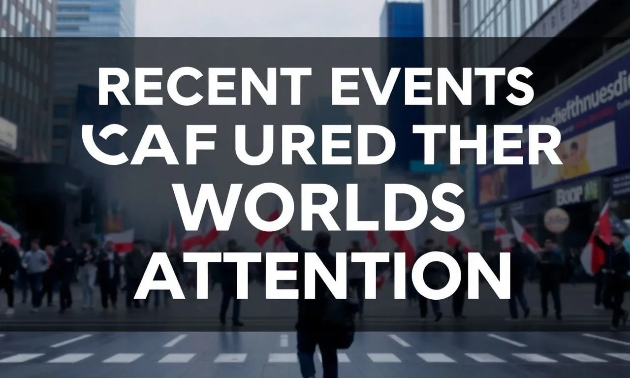 Dünyanın Dikkatini Çeken Son Günlerdeki Olaylar Recent Events That Have Captured the World's Attention