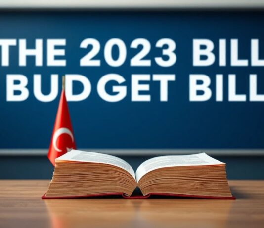 Türkiye’de 2023 Yılı Bütçe Tasarısı Sunuldu The 2023 Budget Bill was presented in Turkey.