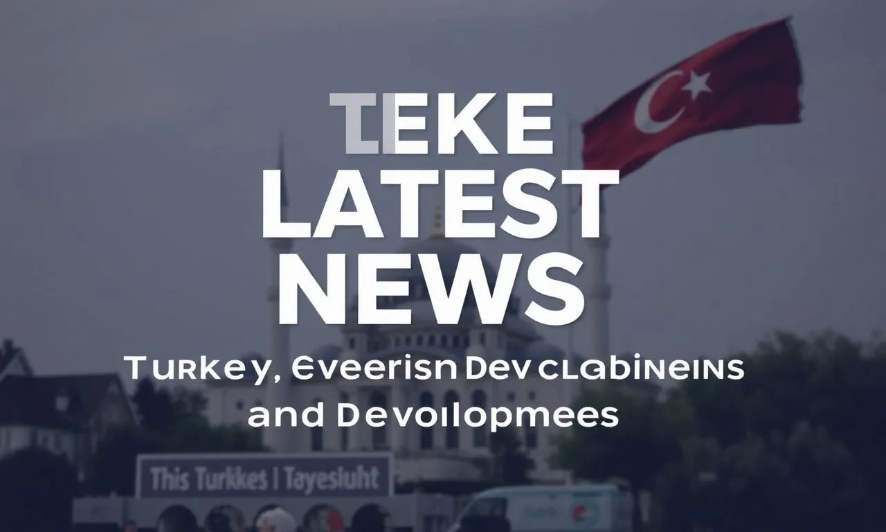 Türkiye’de Son Dakika Haberleri: Güncel Olaylar ve Gelişmeler Turkey's Latest News: Current Events and Developments
