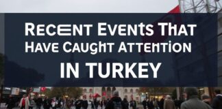 Türkiye’de Son Günlerde Dikkat Çeken Olaylar Recent Events That Have Caught Attention in Turkey