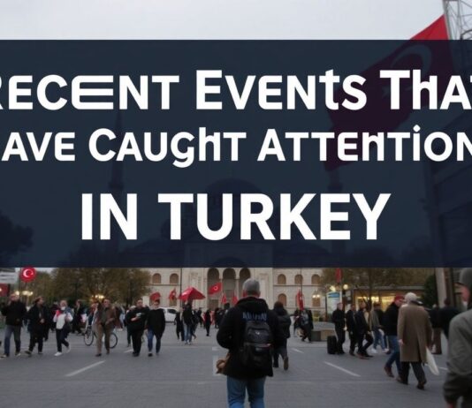 Türkiye’de Son Günlerde Dikkat Çeken Olaylar Recent Events That Have Caught Attention in Turkey