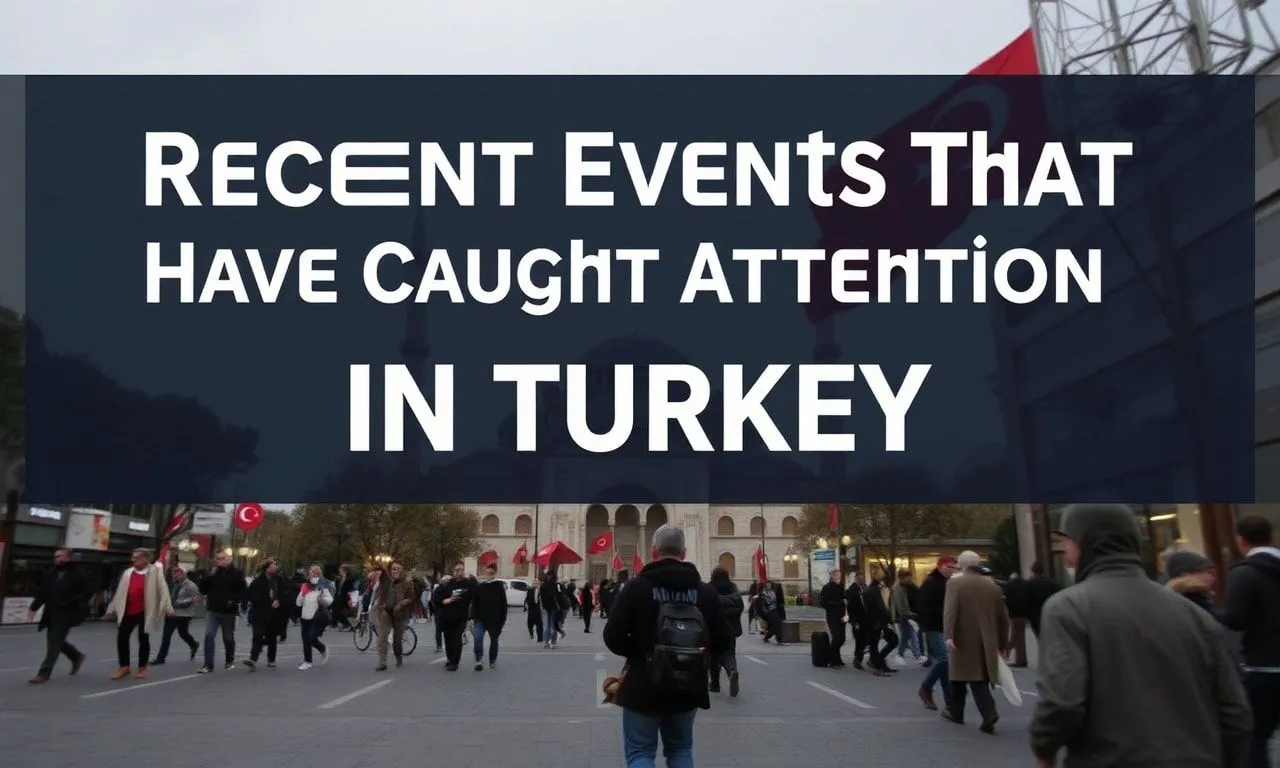 Türkiye’de Son Günlerde Dikkat Çeken Olaylar Recent Events That Have Caught Attention in Turkey