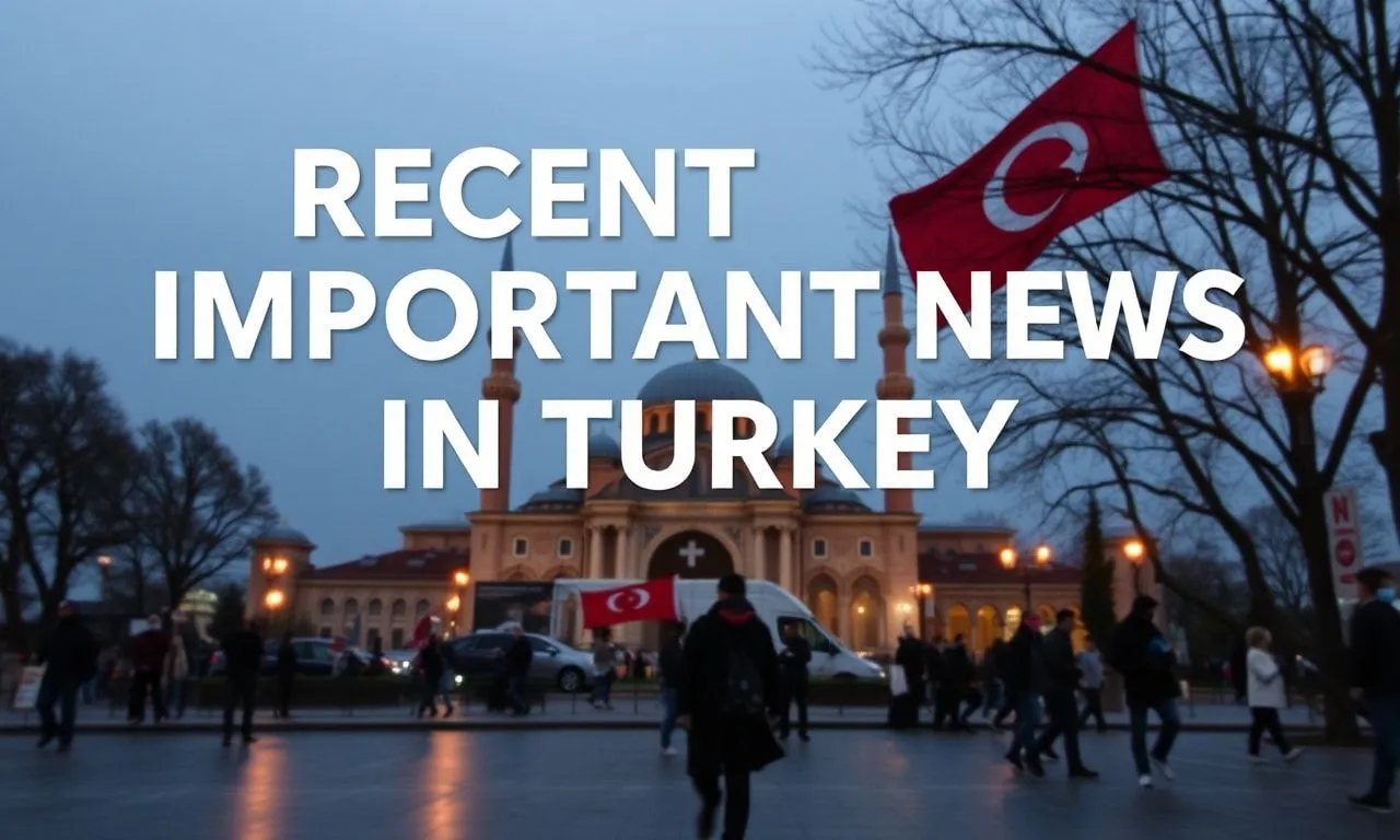 Türkiye’de Son Günlerdeki En Önemli Haberler Recent Important News in Turkey