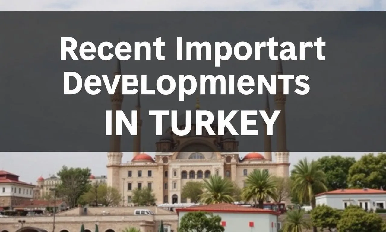 Türkiye'de Son Günlerin Önemli Gelişmeleri