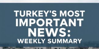 Türkiye’nin En Önemli Haberleri: Haftanın Özeti Turkey's Most Important News: Weekly Summary