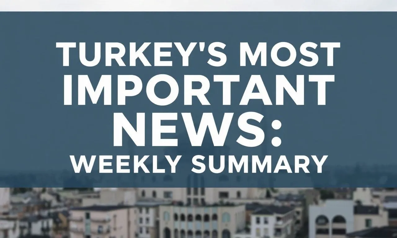 Türkiye’nin En Önemli Haberleri: Haftanın Özeti Turkey's Most Important News: Weekly Summary