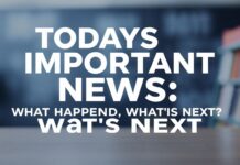 Bugünün Önemli Haberleri: Ne Oldu, Ne Olacak? Today's Important News: What Happened, What's Next?