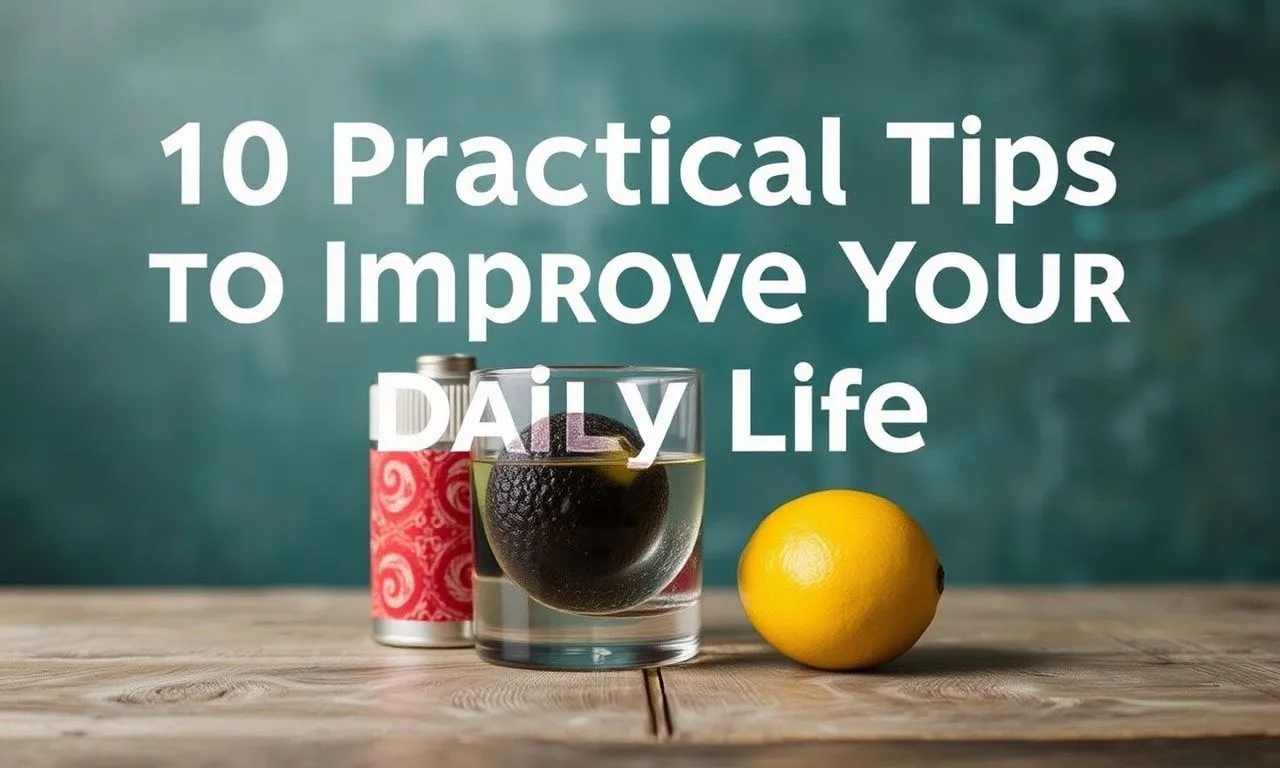 Günlük Yaşamınızı Nasıl Daha İyi Yapabilirsiniz? 10 Pratik İpuçları 10 Practical Tips to Improve Your Daily Life 1. **Start Your Day Early**: Waking up early can give you a head start on the day and provide extra time for personal growth activities like exercise or reading. 2. **Plan Your Day**: Spend a few minutes each morning or evening planning your day. Prioritize tasks and set achievable goals to stay organized and productive. 3. **Stay Hydrated**: Drink plenty of water throughout the day. Staying hydrated improves your energy levels, concentration, and