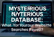 Gizemli Veritabanı: Site Aramalarınızı Ne Gösteriyor? Mysterious Database: What Do Your Website Searches Reveal?