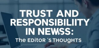 Haberler Dünyasında Güven ve Sorumluluk: Bir Editörün Düşünceleri Trust and Responsibility in the World of News: An Editor's Thoughts
