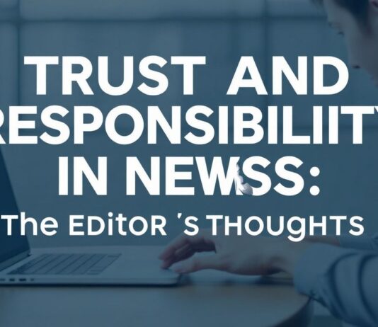 Haberler Dünyasında Güven ve Sorumluluk: Bir Editörün Düşünceleri Trust and Responsibility in the World of News: An Editor's Thoughts