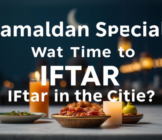 Ramazan’da Özel: Şehirlerde İftar Vakti Ne Zaman? Ramadan Special: What Time is Iftar in the Cities?